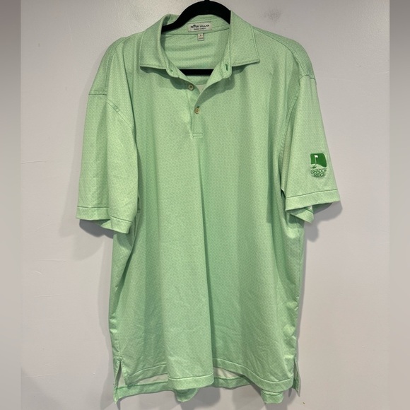 Peter Millar Light Green Polo Shirt - Picture 1 of 4